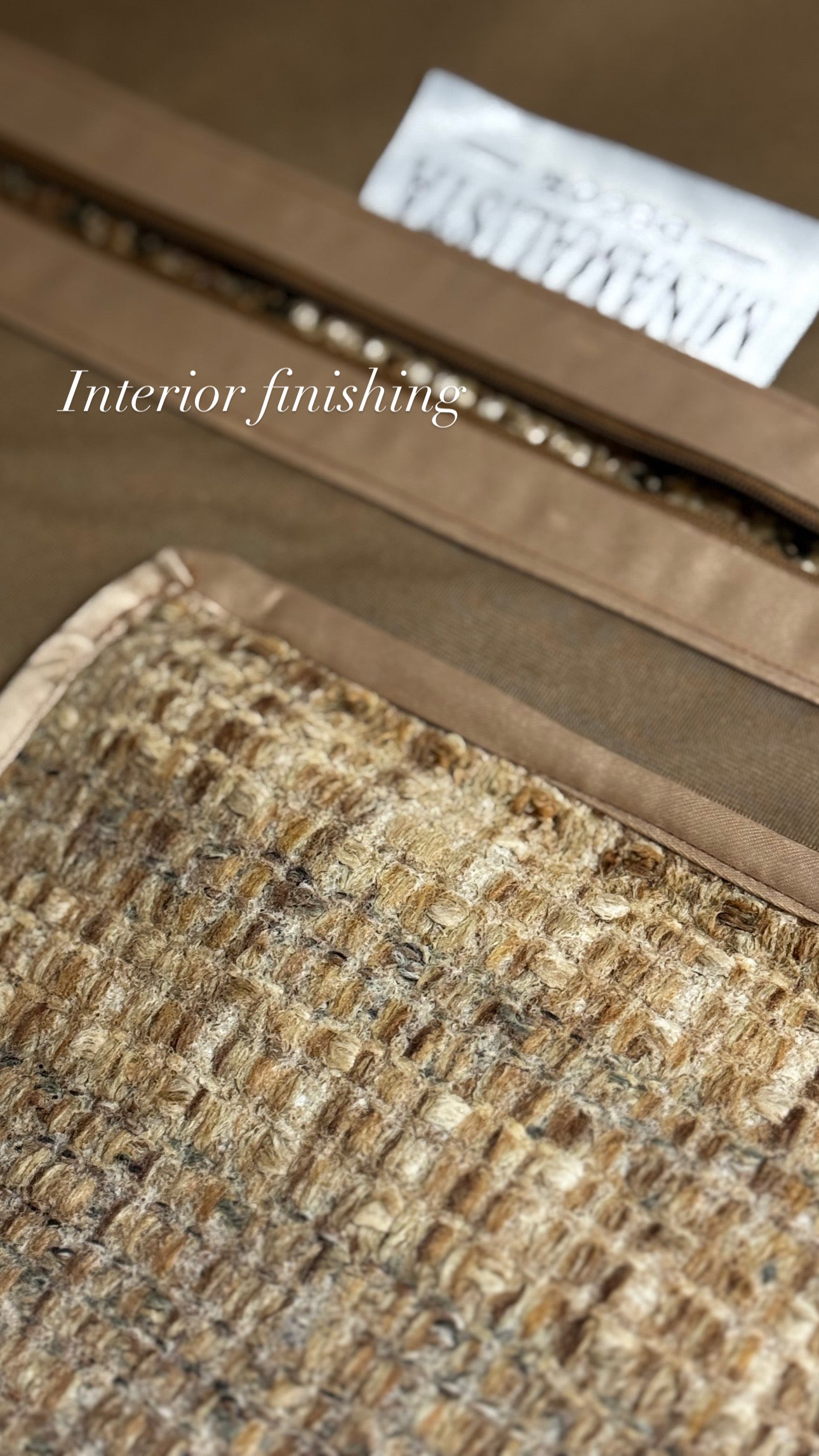 Faith & Repentance — Woven Sand Stripe Cushion (55×55 cm | Premium Duck Down Cushion)