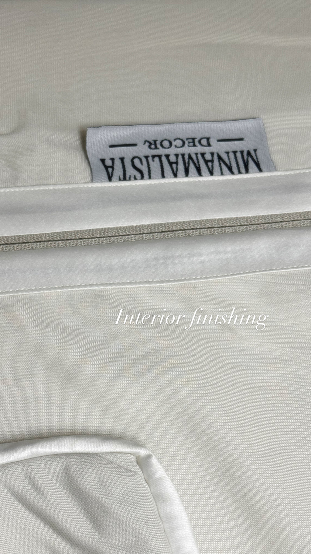 Faith and Repentance — Cream with Textured Brown Piping (50x50 cm) | Premium Duck Down Cushion