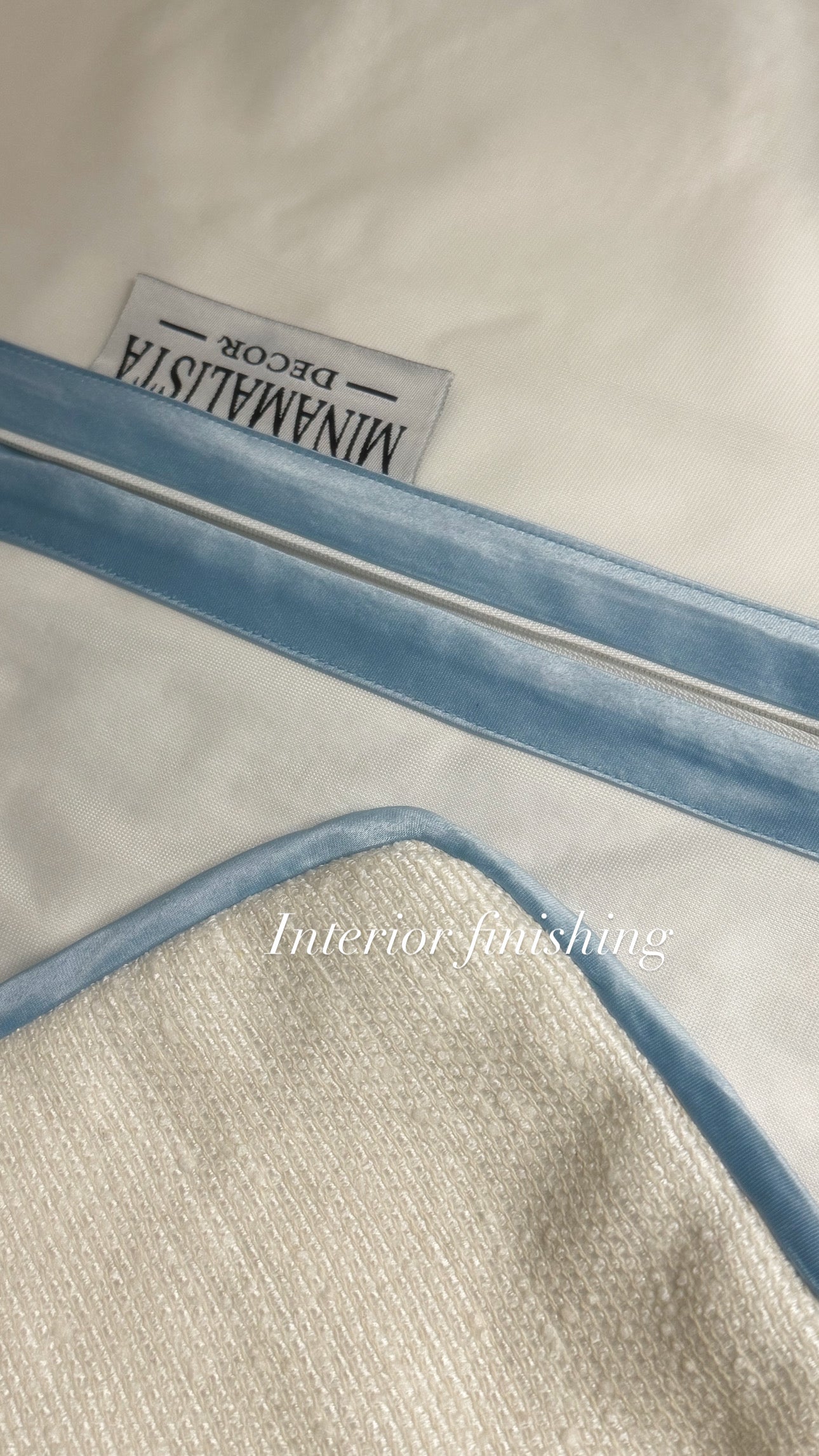 Holiness — Blue Grace (50×50 cm) | Premium Duck Down Cushion