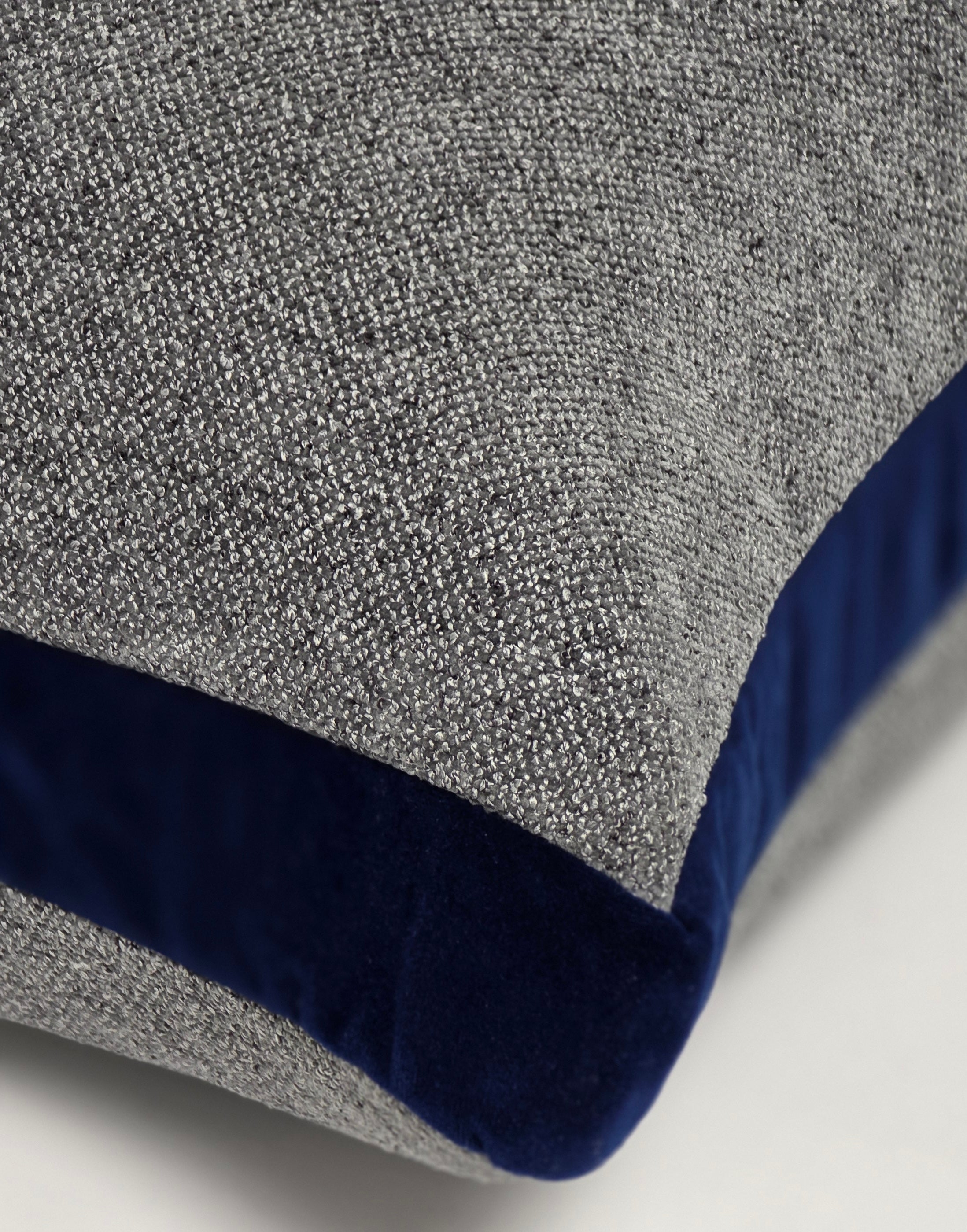 Gethsemane Stone — Navy Velvet Boxed (50×50 cm) | Premium Duck Down Cushion