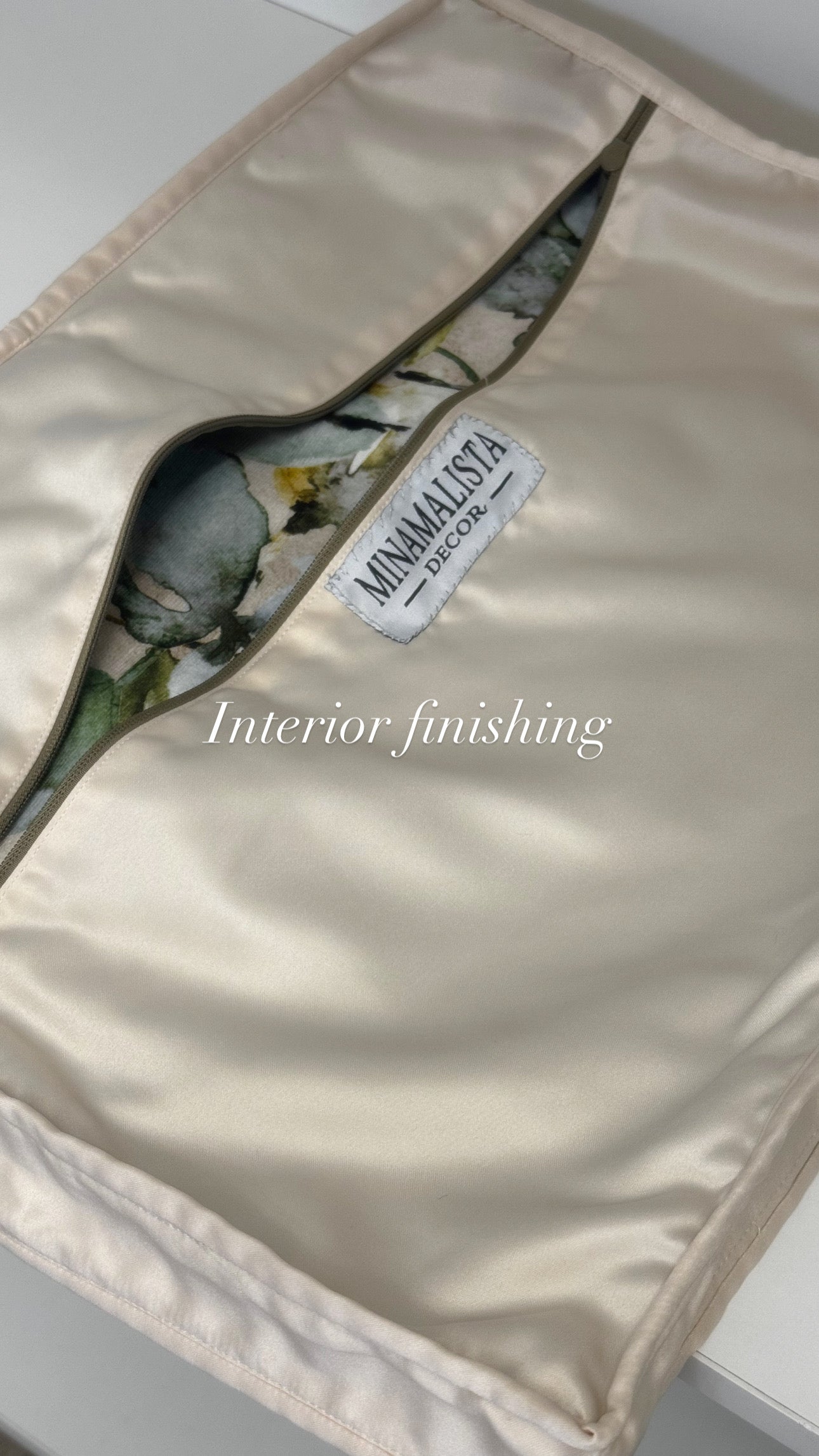 Rest is the Evidence of Faith at Work — Linen Boxed Botanical (35×50 cm) | Premium Duck Down Cushion