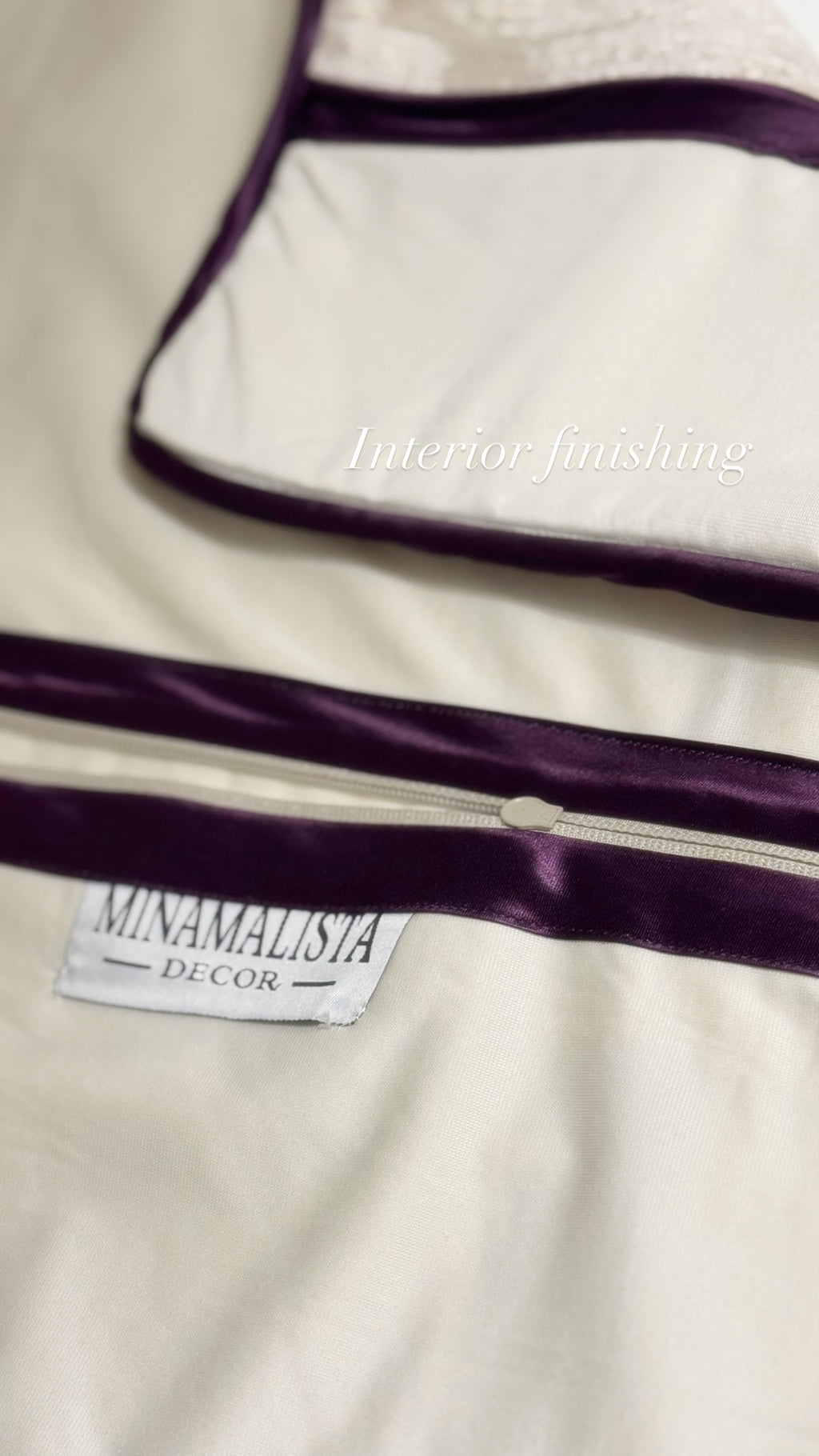 The Blood That Justifies Us Through Faith — Textured Ivory (50×50 cm) | Premium Duck Down Cushion