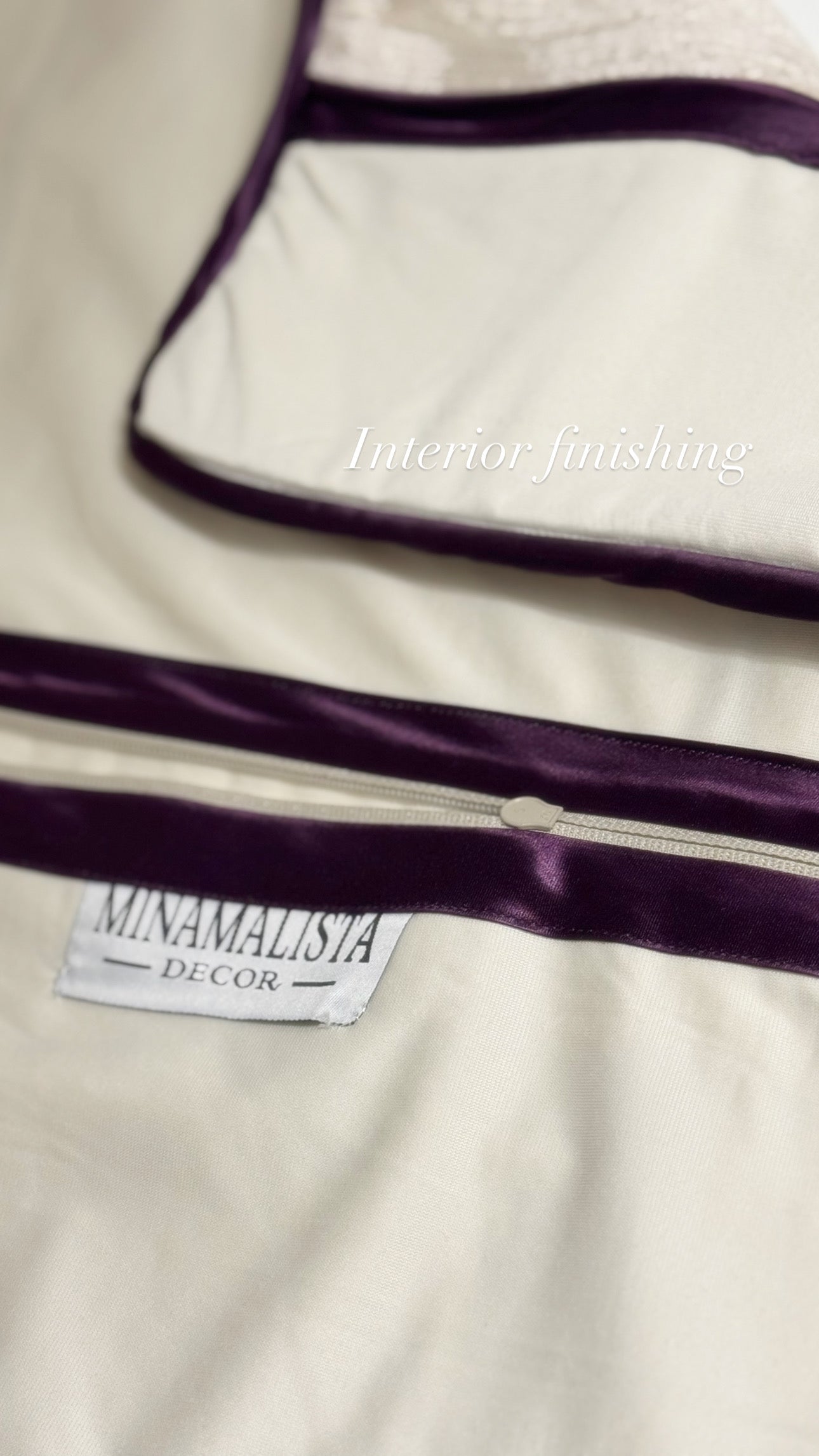 The Blood That Justifies Us Through Faith — Textured Ivory (50×50 cm) | Premium Duck Down Cushion