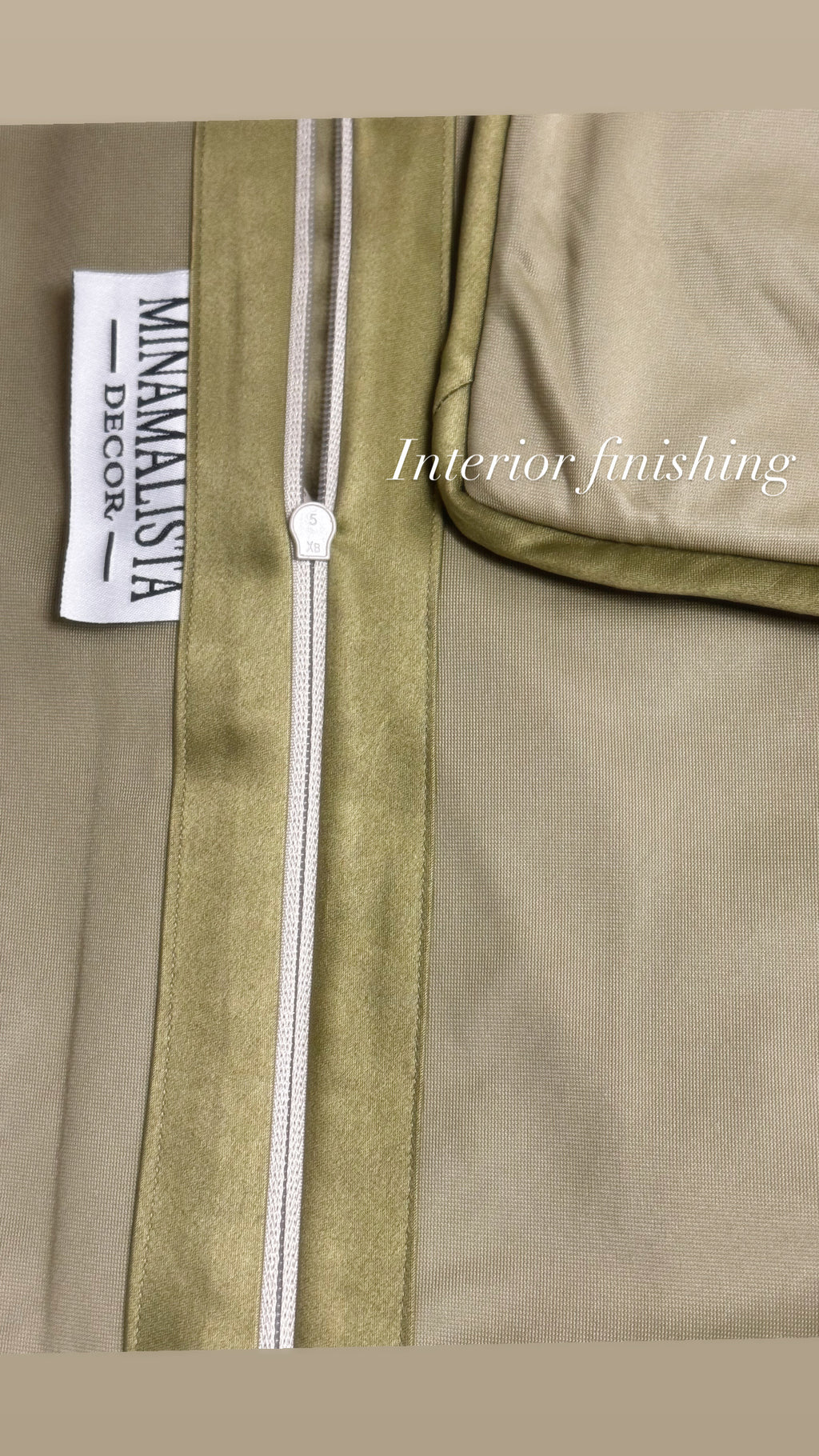 Victory Through Faith and Endurance — Olive Velvet Cushion (50×50 cm) | Premium Duck Down Cushion