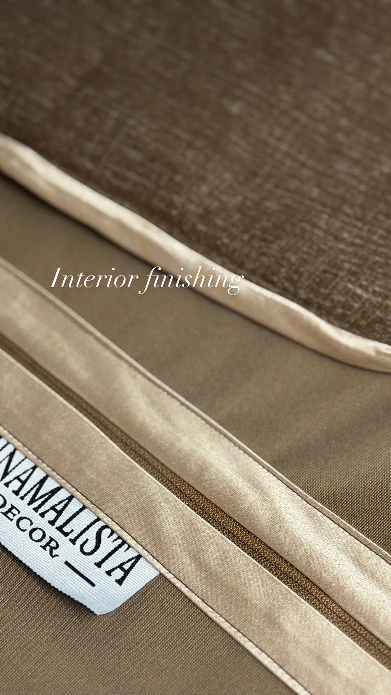 Faith and Repentance — Textured Brown (50×50 cm) | Premium Duck Down Cushion