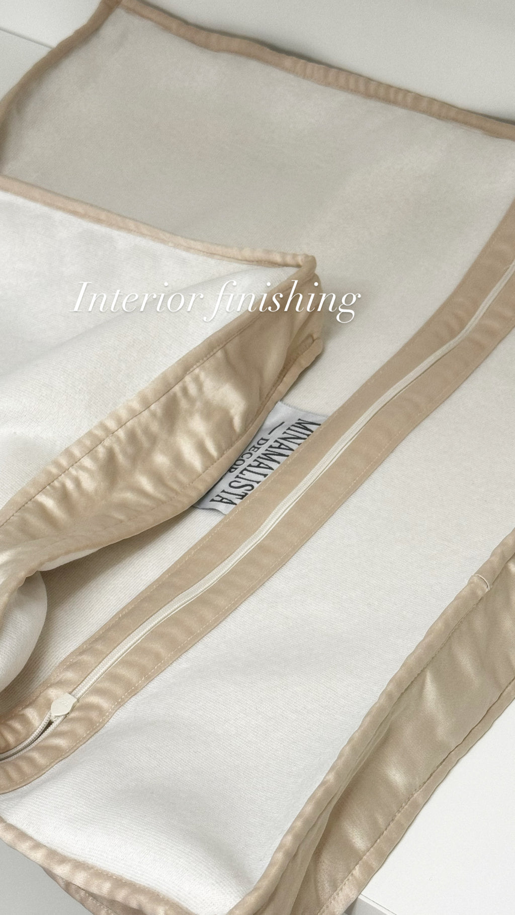 Faith That Overcomes — Woven Boxed Neutral (50×50 cm) | Premium Duck Down Cushion