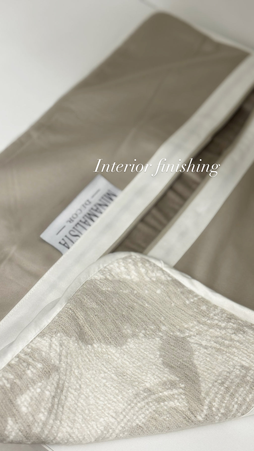 A Diligent Seeker — Muted Tulip Beige Lumbar (35×50 cm) | Premium Duck Down Cushion