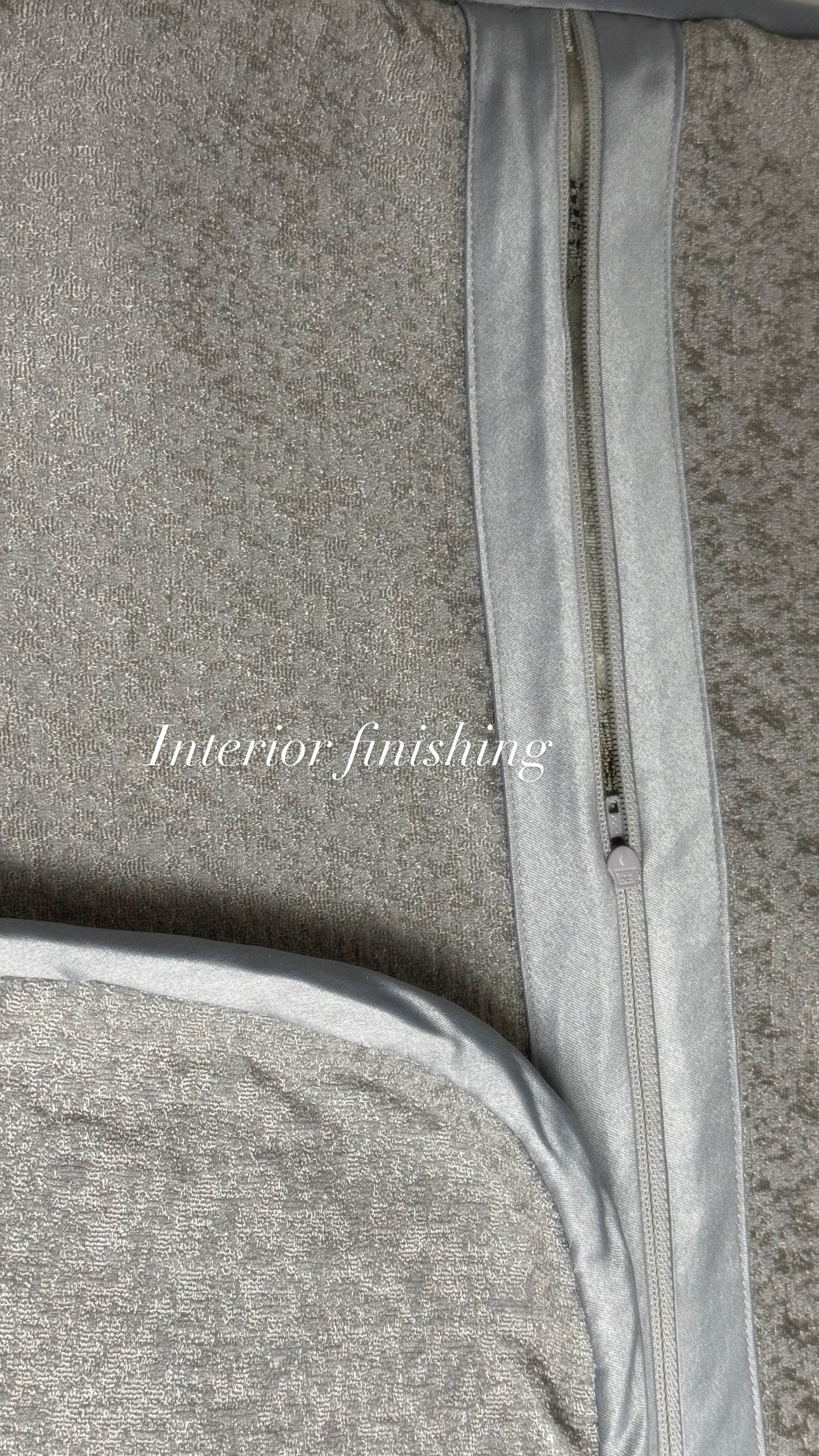 Coated In Glory — Grey Radiance with Gold Piping (50×50 cm) | Premium Duck Down Cushion