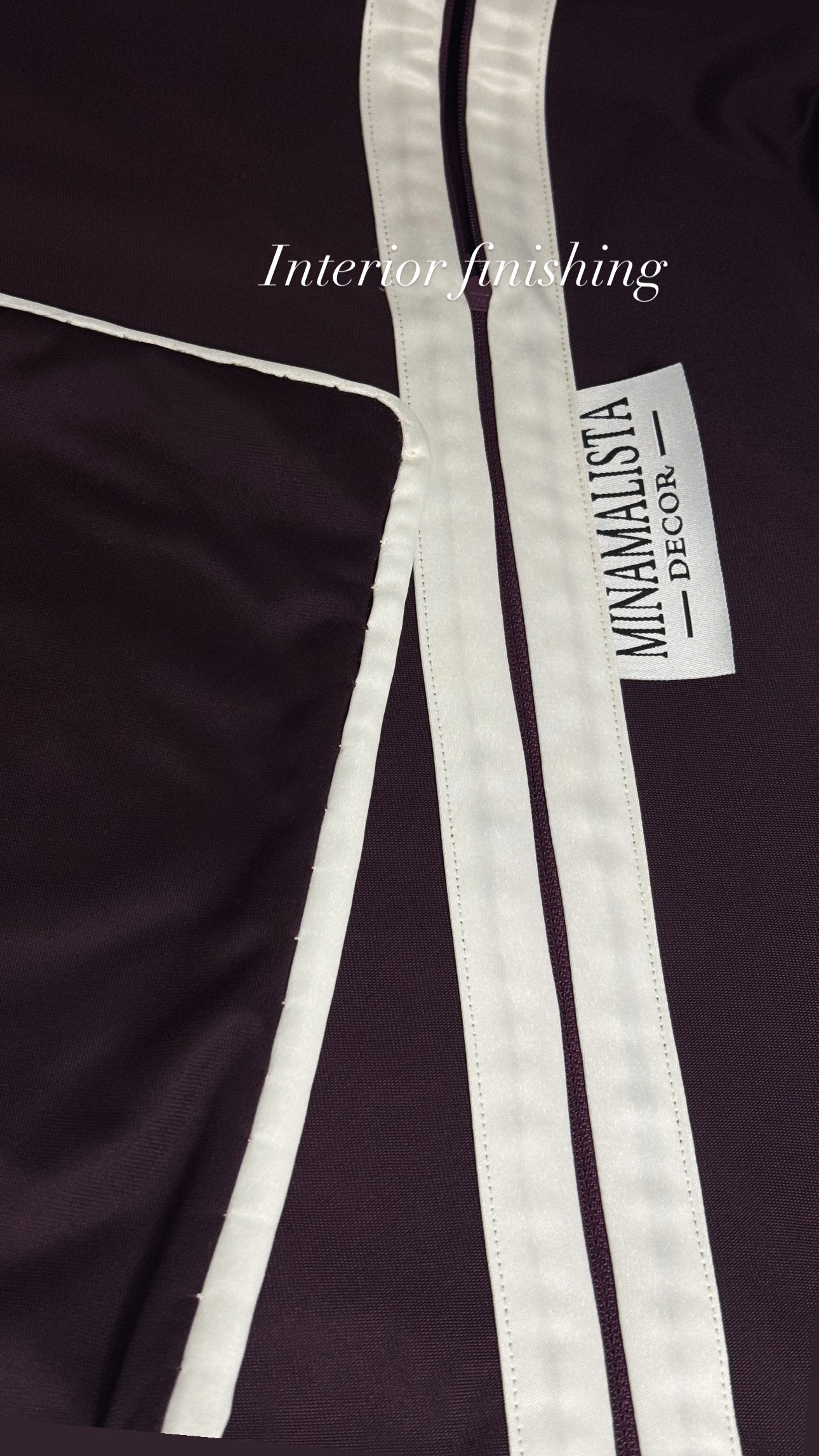 The Blood That Justified  Us Through Faith — Deep Royal Plum Velvet (50×50 cm) | Premium Duck Down Cushion