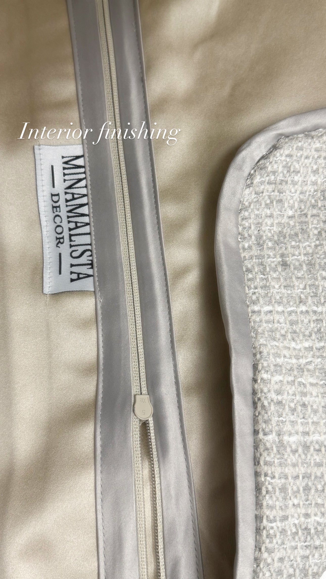 Watering the Seed of Faith — Textural Woven Cushion (50×50 cm) | Premium Duck Down Cushion