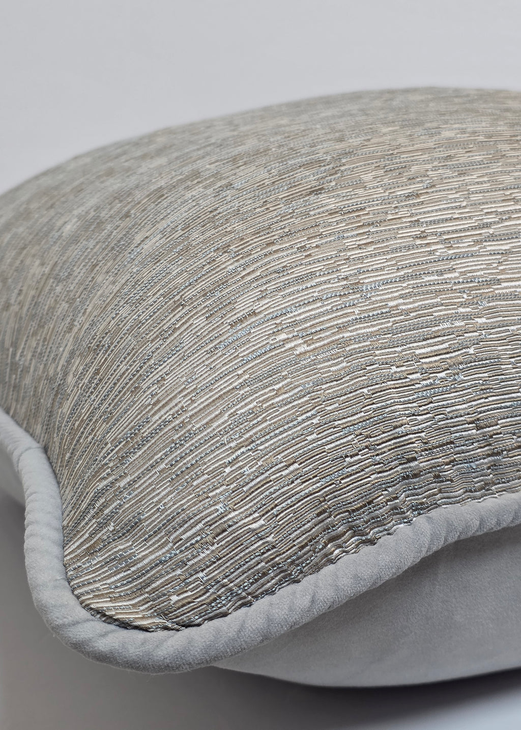 The Love of God That Qualifies Us — Textured Neutral Elegance (50×50 cm) | Premium Duck Down Cushion