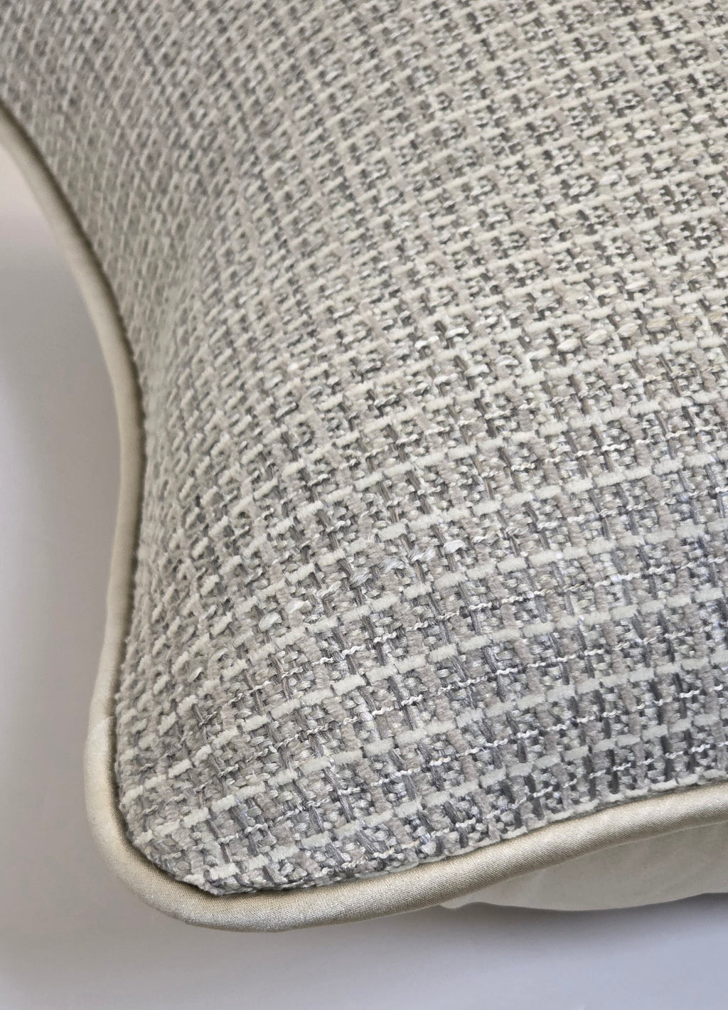 Watering the Seed of Faith — Textural Woven Cushion (50×50 cm) | Premium Duck Down Cushion