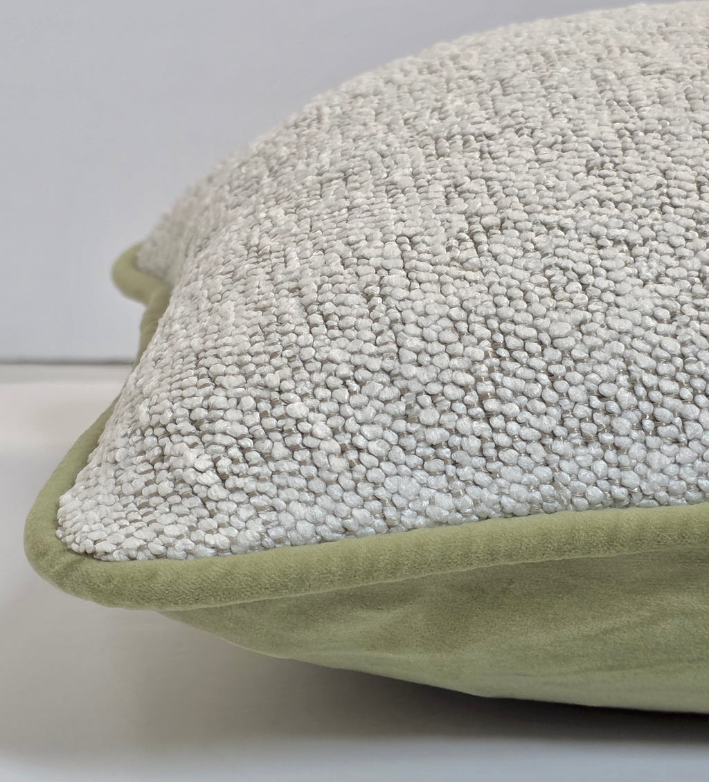 Victory Through Faith and Endurance — Lumbar Textured Woven Cushion (35×50 cm) | Premium Duck Down Cushion