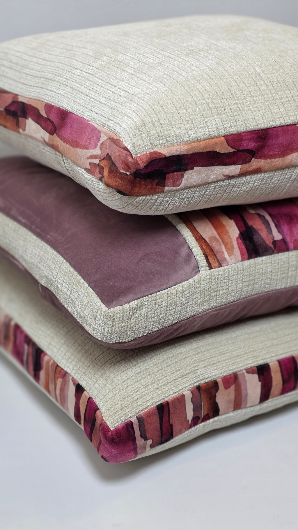 Living in Union with God — Rose Harmony (50×50 cm) | Premium Duck Down Cushion