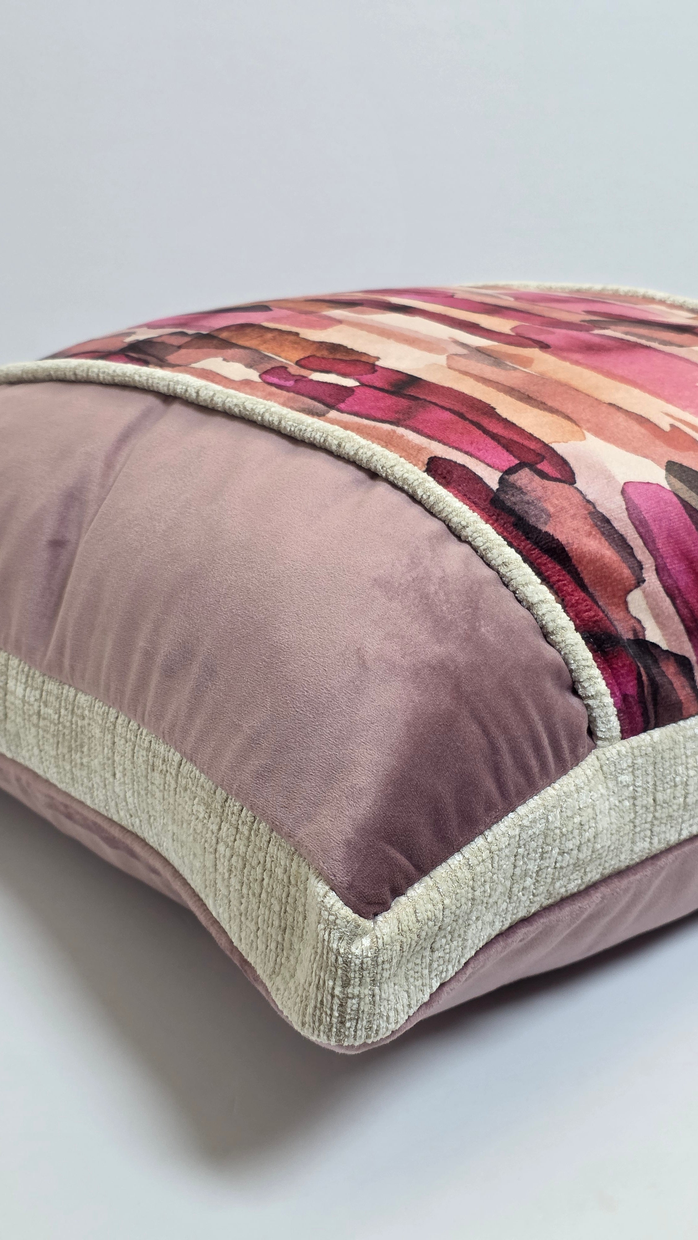 Living in Union with God — Rose Harmony (50×50 cm) | Premium Duck Down Cushion