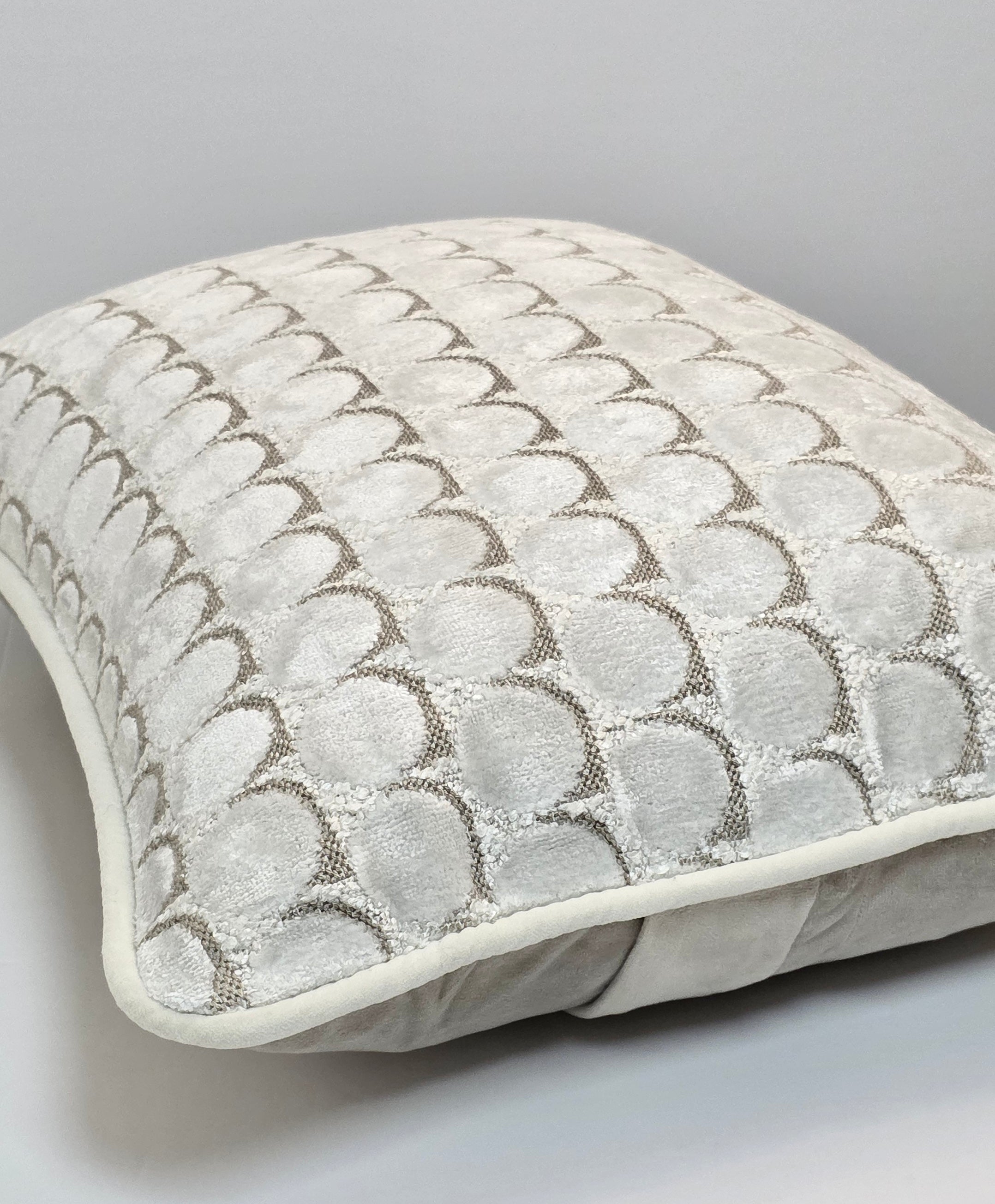 Salvation Is a Gift — Scallop Textured Cushion (35×50 cm) | Premium Duck Down