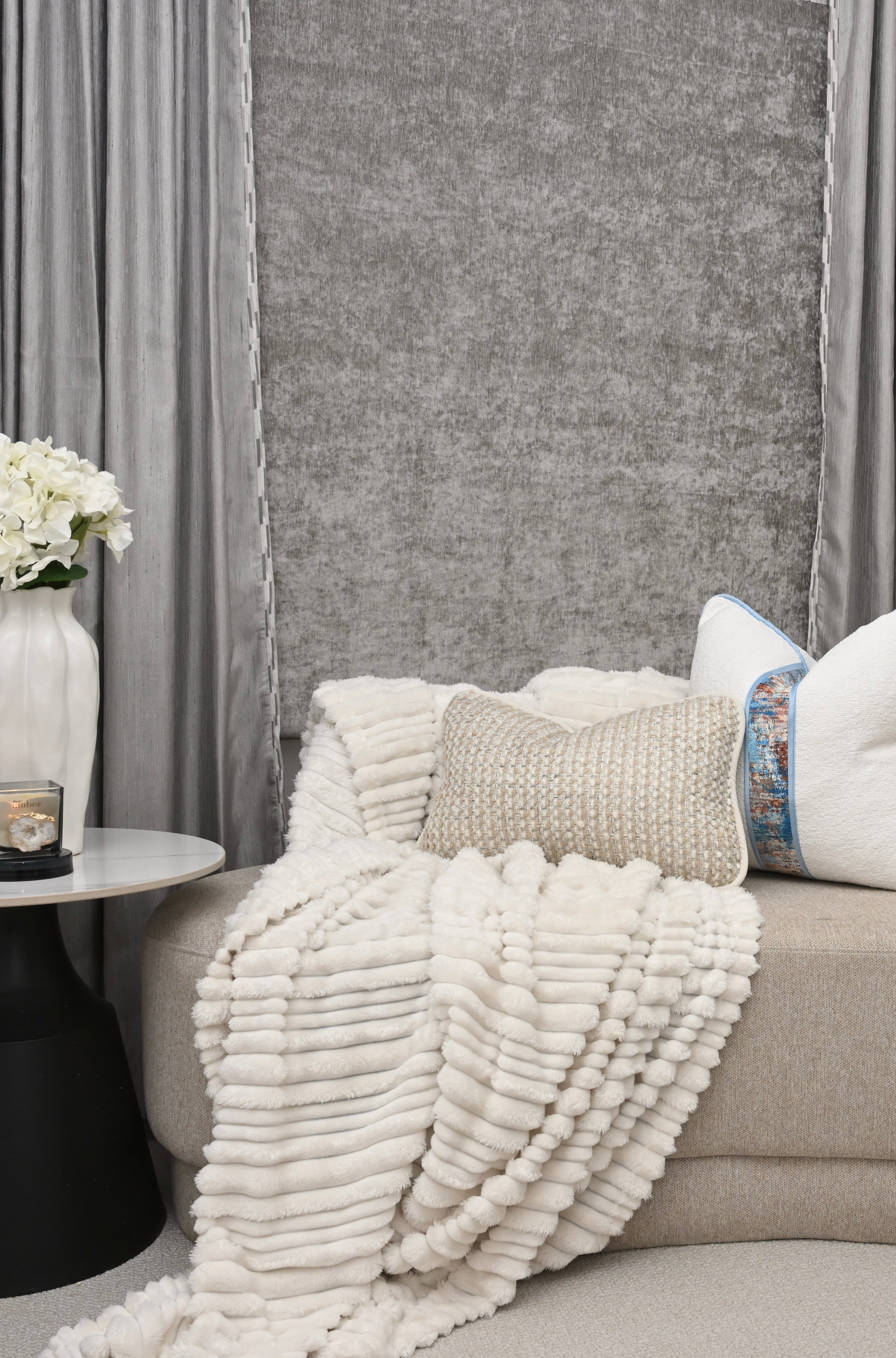 Jesus Chose You — Textural Cream Woven Cushion (35×50 cm) | Premium Duck Down