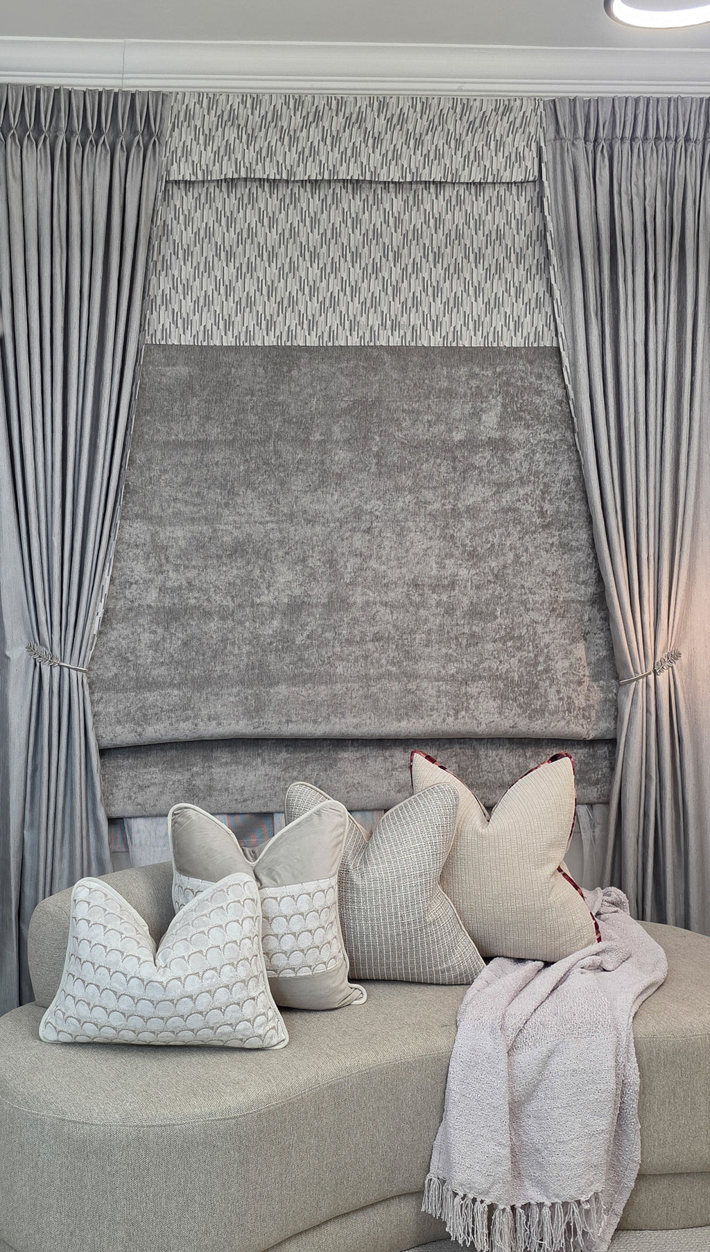 Salvation Is a Gift — Scallop Textured Cushion (35×50 cm) | Premium Duck Down