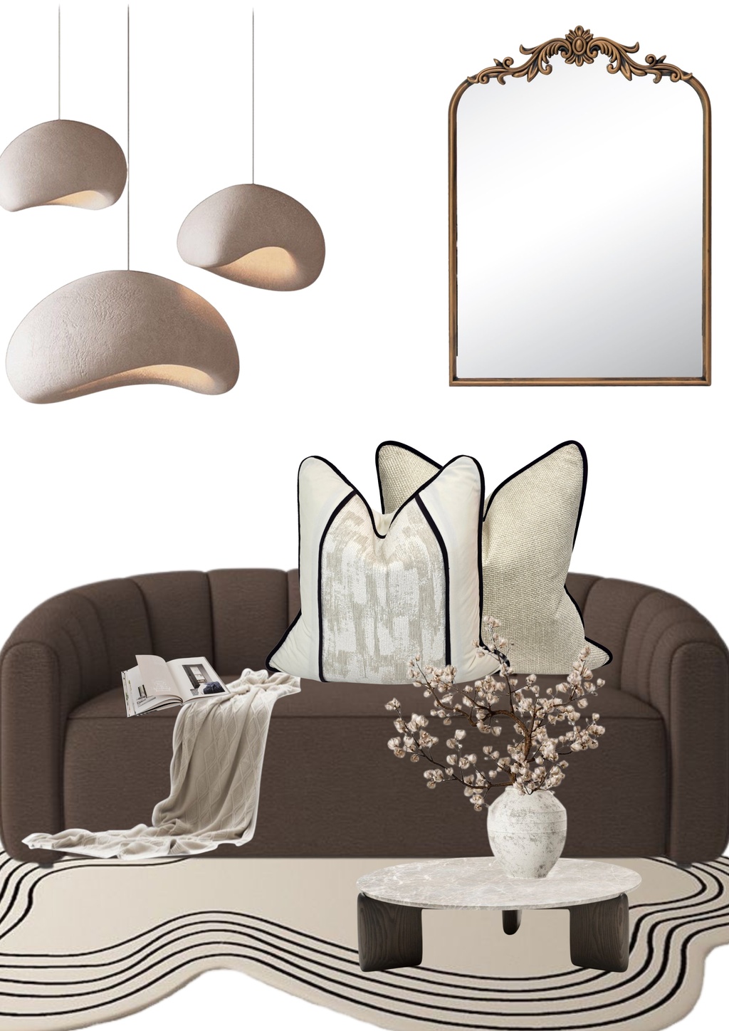 The Blood That Justifies Us Through Faith — Textured Beige Fabric (50×50 cm) | Premium Duck Down Cushion