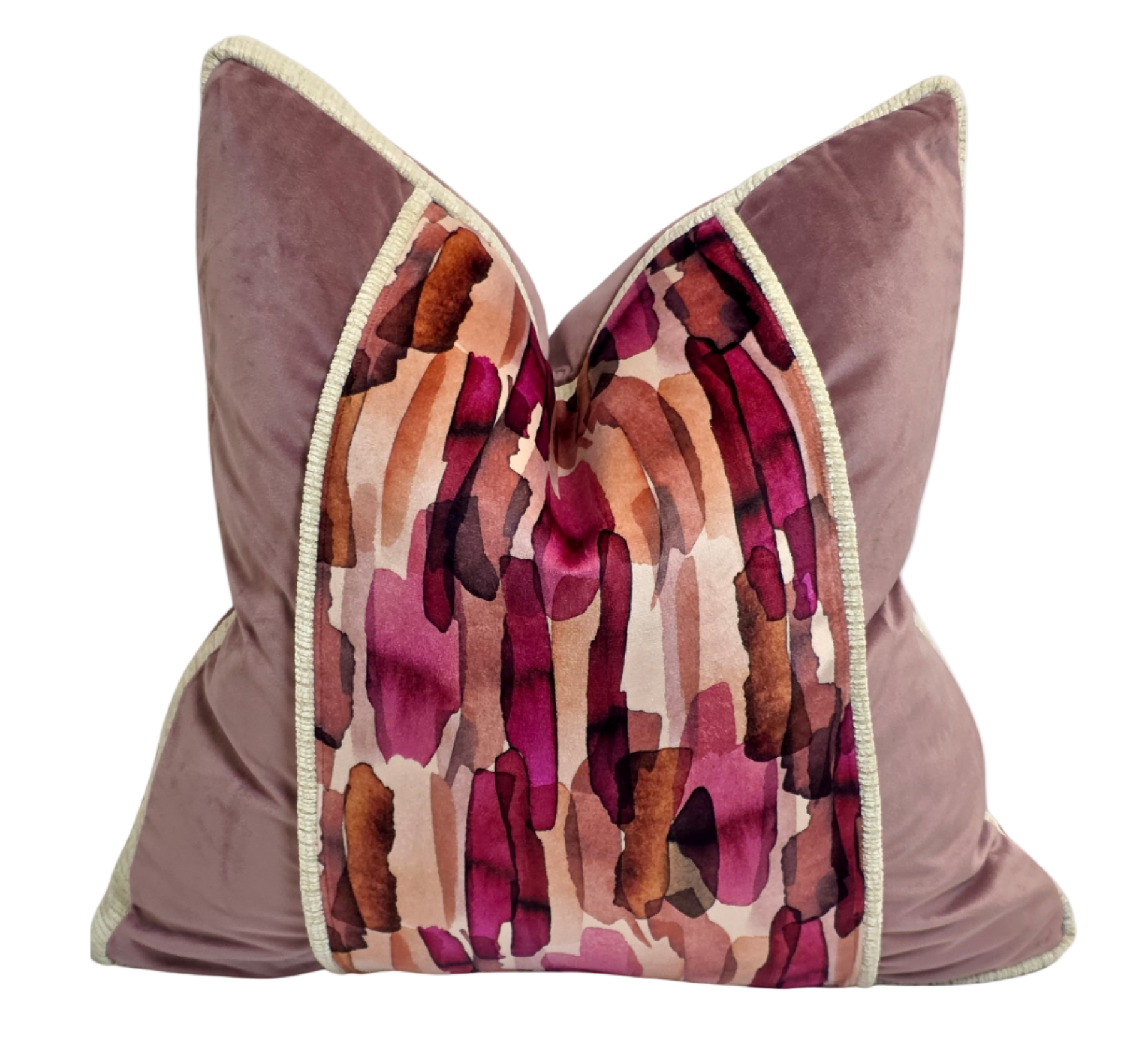 Living in Union with God — Rose Harmony (50×50 cm) | Premium Duck Down Cushion