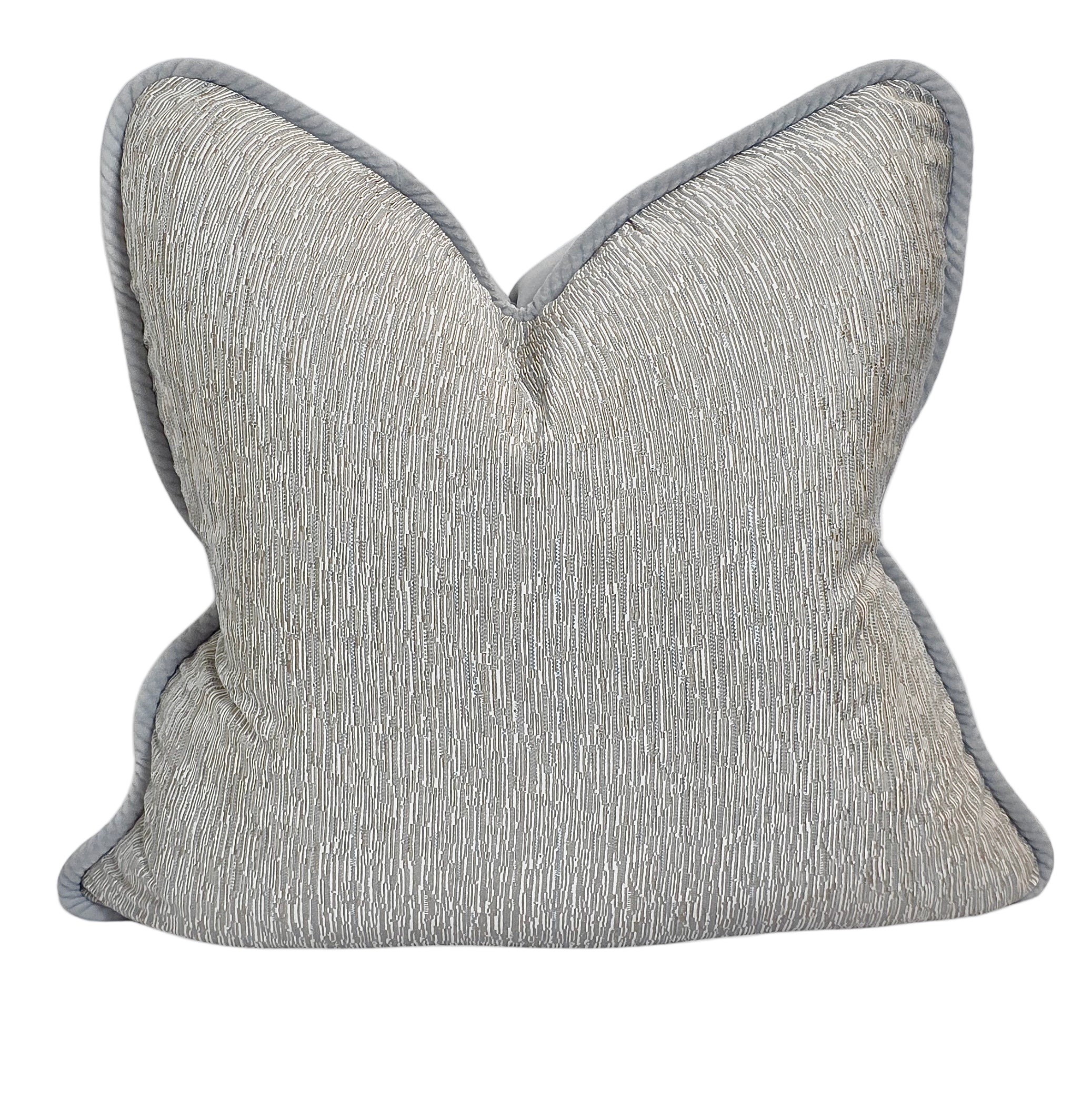 The Love of God That Qualifies Us — Textured Neutral Elegance (50×50 cm) | Premium Duck Down Cushion