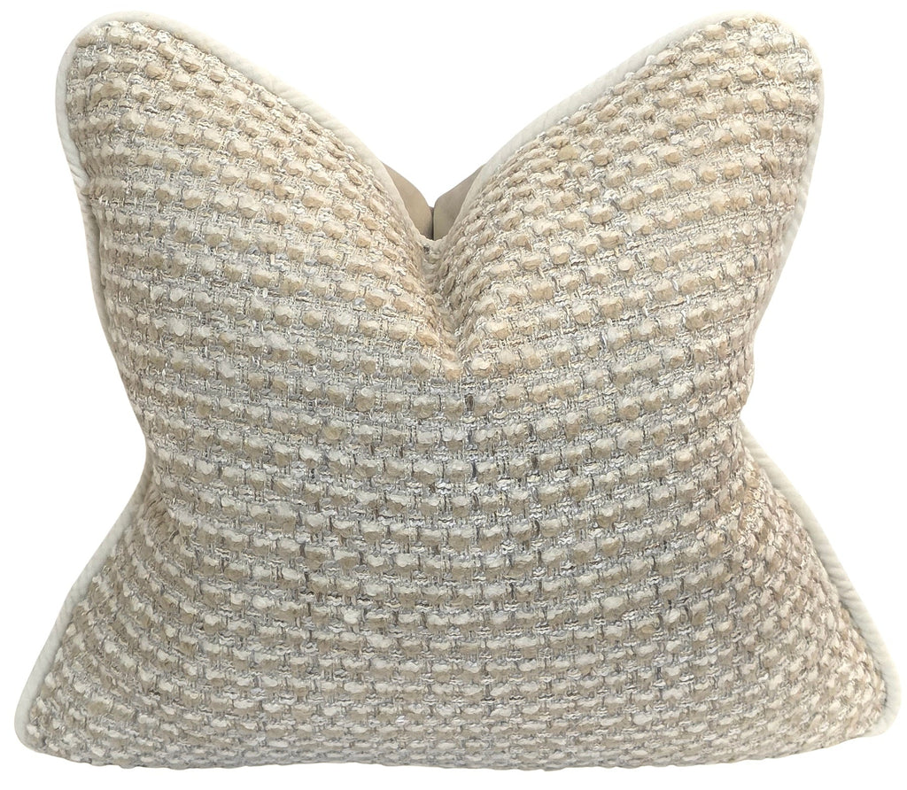 Jesus Chose You — Textural Cream Woven Cushion (50×50 cm) | Premium Duck Down