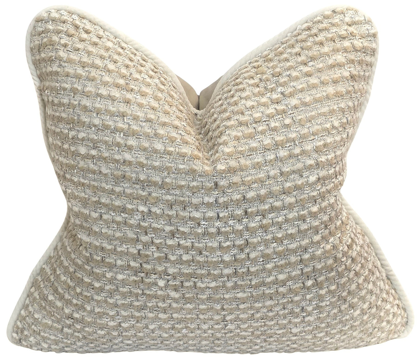 Jesus Chose You — Textural Cream Woven Cushion (50×50 cm) | Premium Duck Down