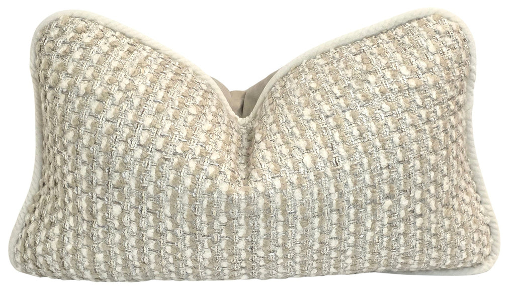 Jesus Chose You — Textural Cream Woven Cushion (35×50 cm) | Premium Duck Down