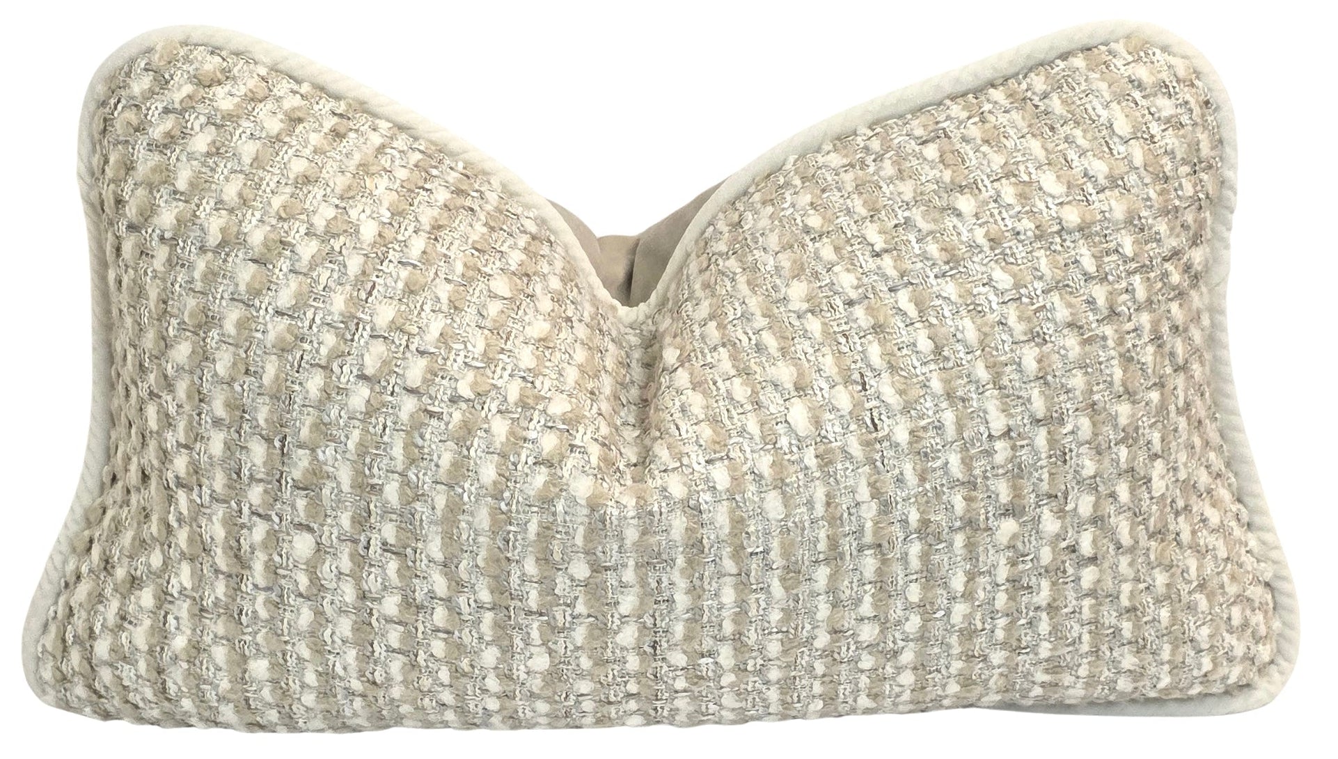 Jesus Chose You — Textural Cream Woven Cushion (35×50 cm) | Premium Duck Down