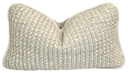 Jesus Chose You — Textural Cream Woven Cushion (35×50 cm) | Premium Duck Down