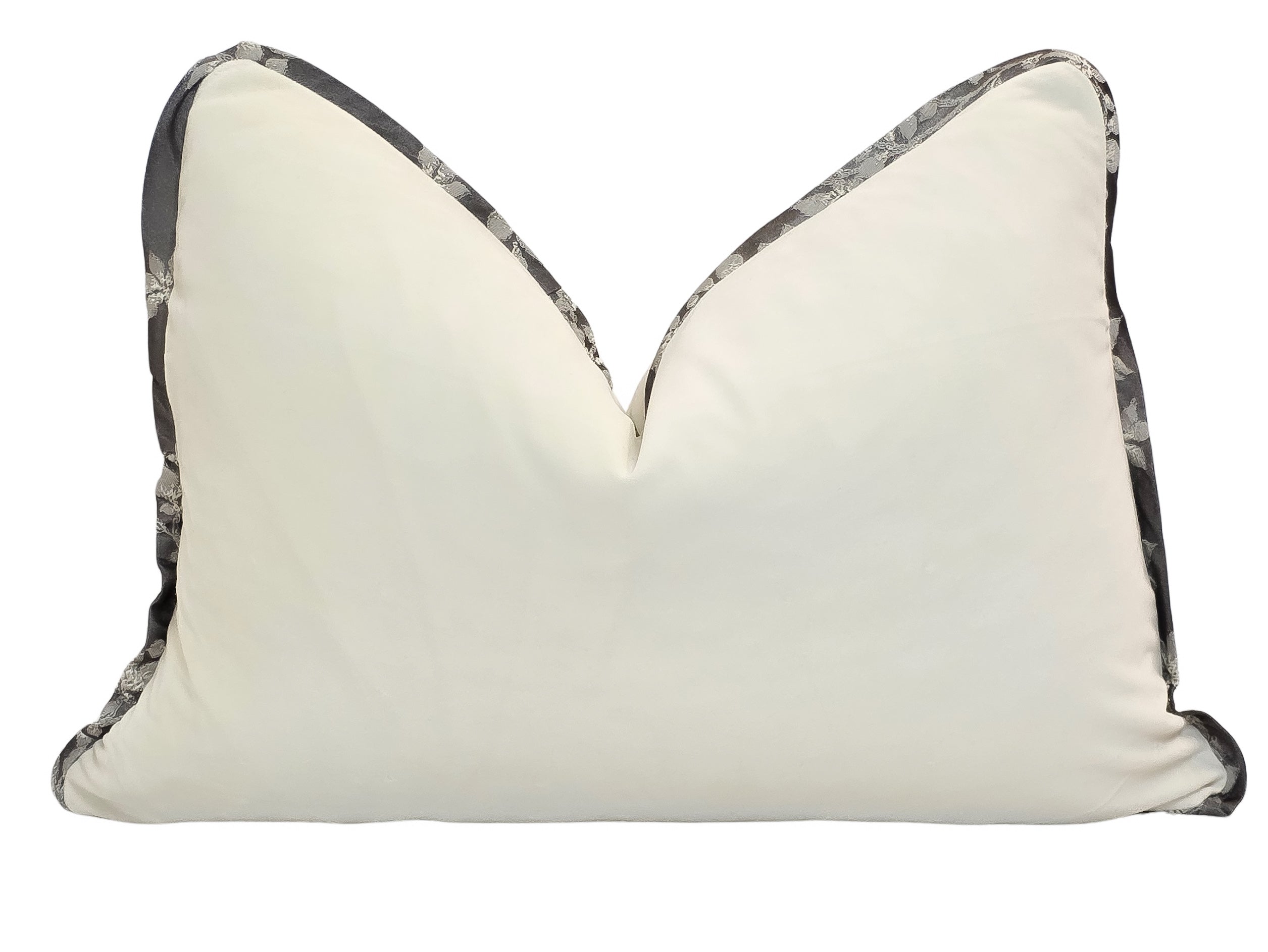 Watering the Seed of Faith — Velvet & Floral Harmony Cushion (35×50 cm) | Premium Duck Down Cushion