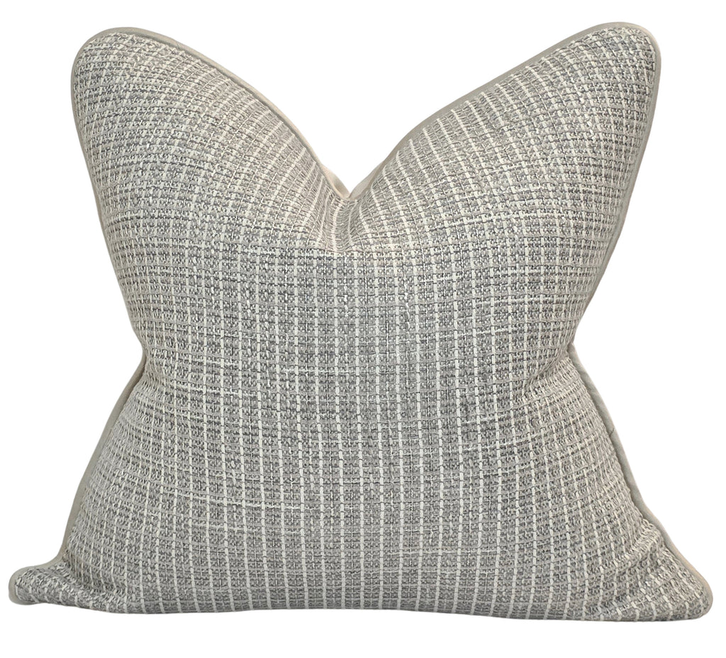 Watering the Seed of Faith — Textural Woven Cushion (50×50 cm) | Premium Duck Down Cushion
