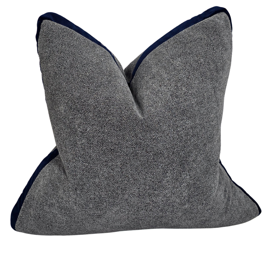 Gethsemane Stone — Navy Velvet Boxed (50×50 cm) | Premium Duck Down Cushion