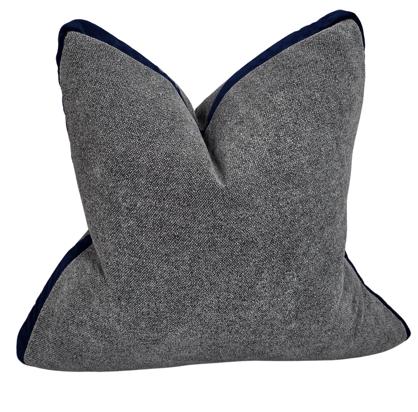Gethsemane Stone — Navy Velvet Boxed (50×50 cm) | Premium Duck Down Cushion