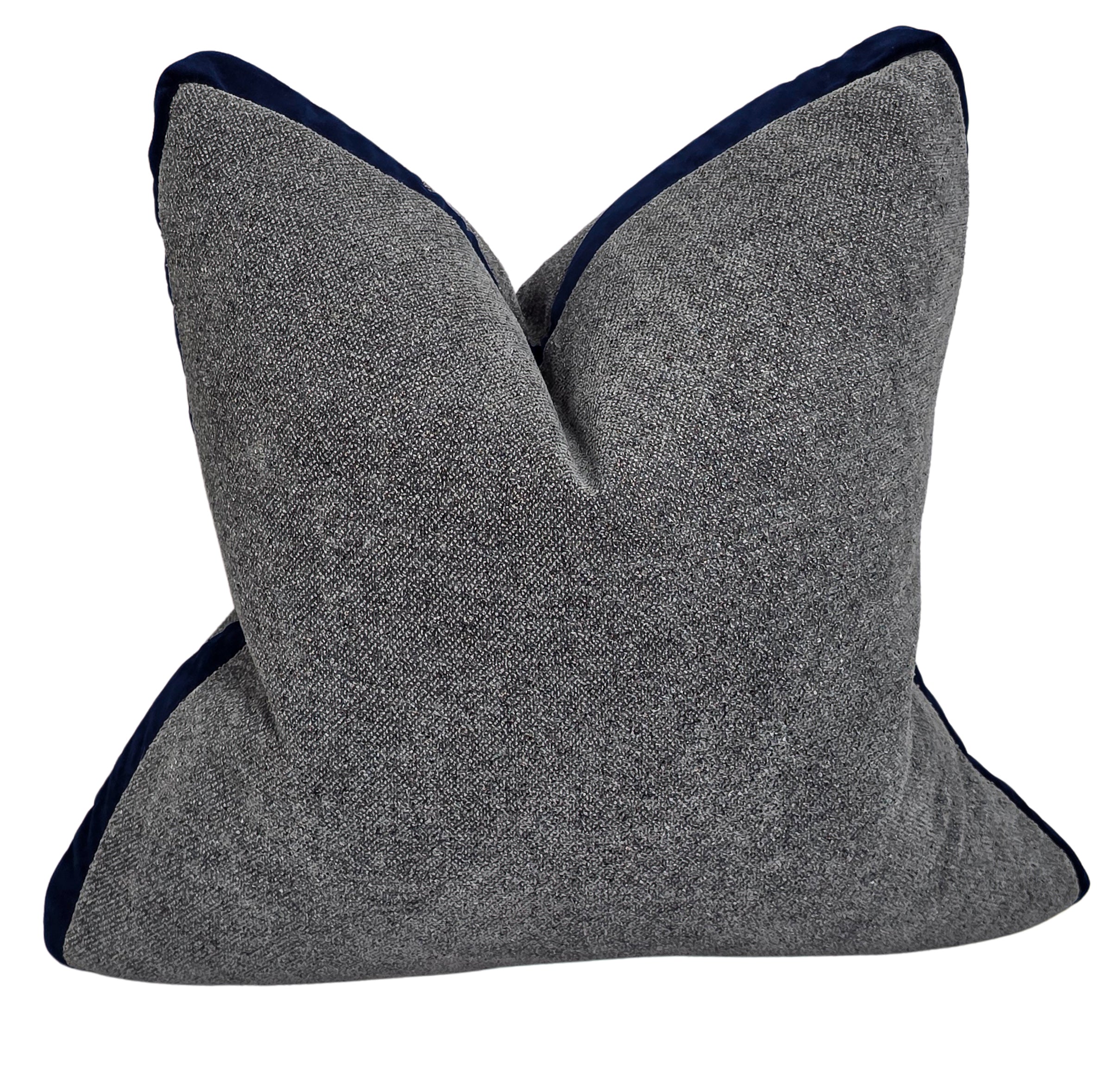 Gethsemane Stone — Navy Velvet Boxed (50×50 cm) | Premium Duck Down Cushion