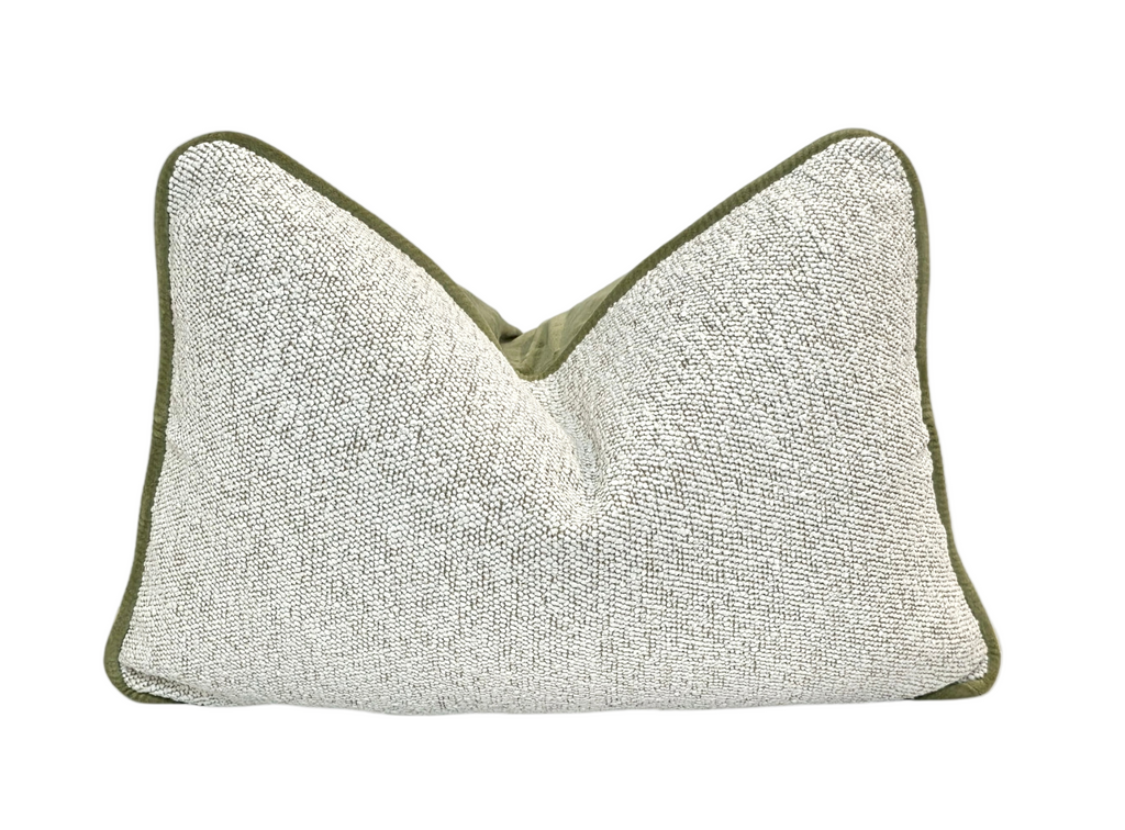 Victory Through Faith and Endurance — Lumbar Textured Woven Cushion (35×50 cm) | Premium Duck Down Cushion