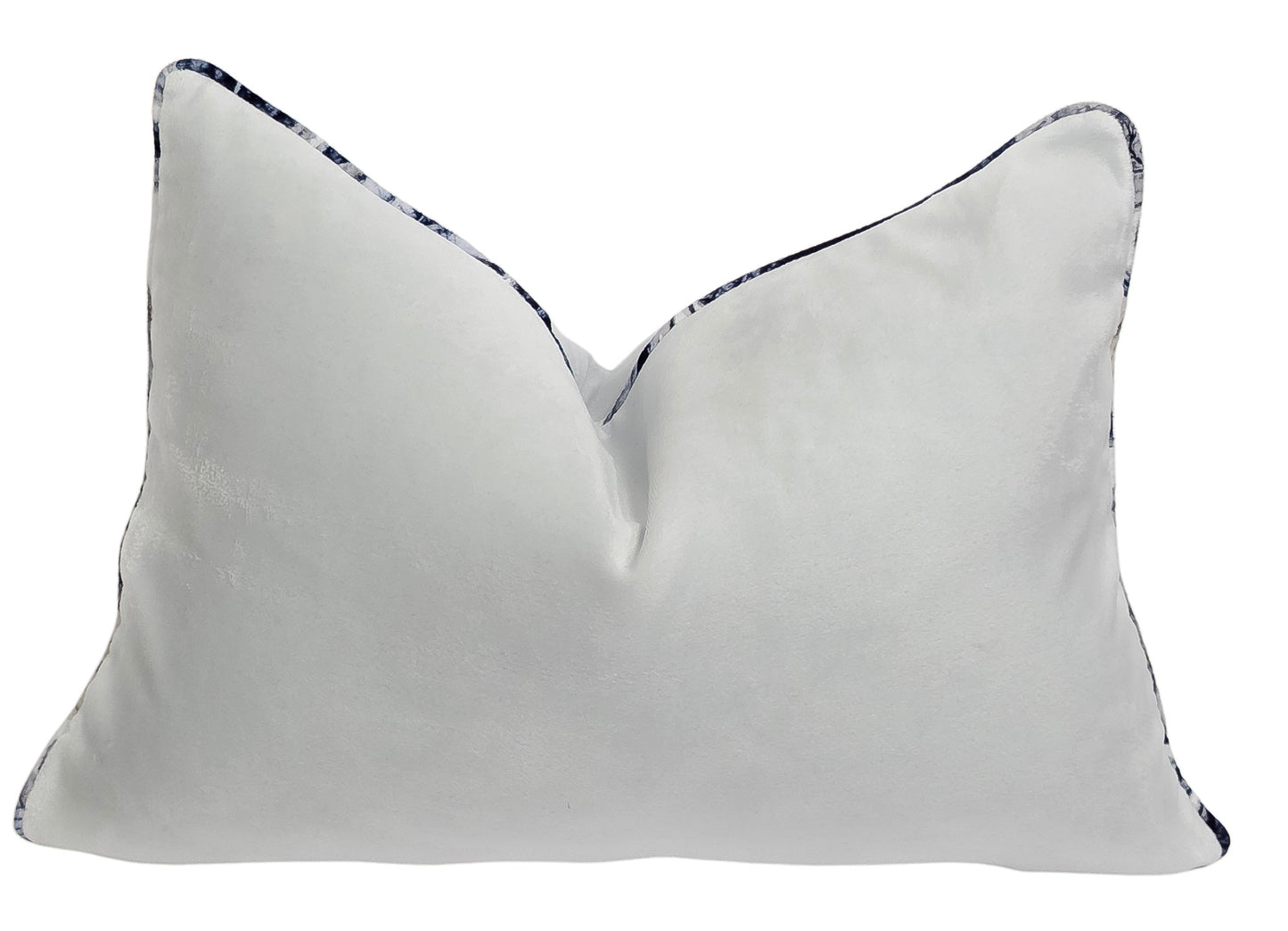 Gethsemane Pure Velvet — Botanical Piped (35×50 cm) | Premium Duck Down Cushion