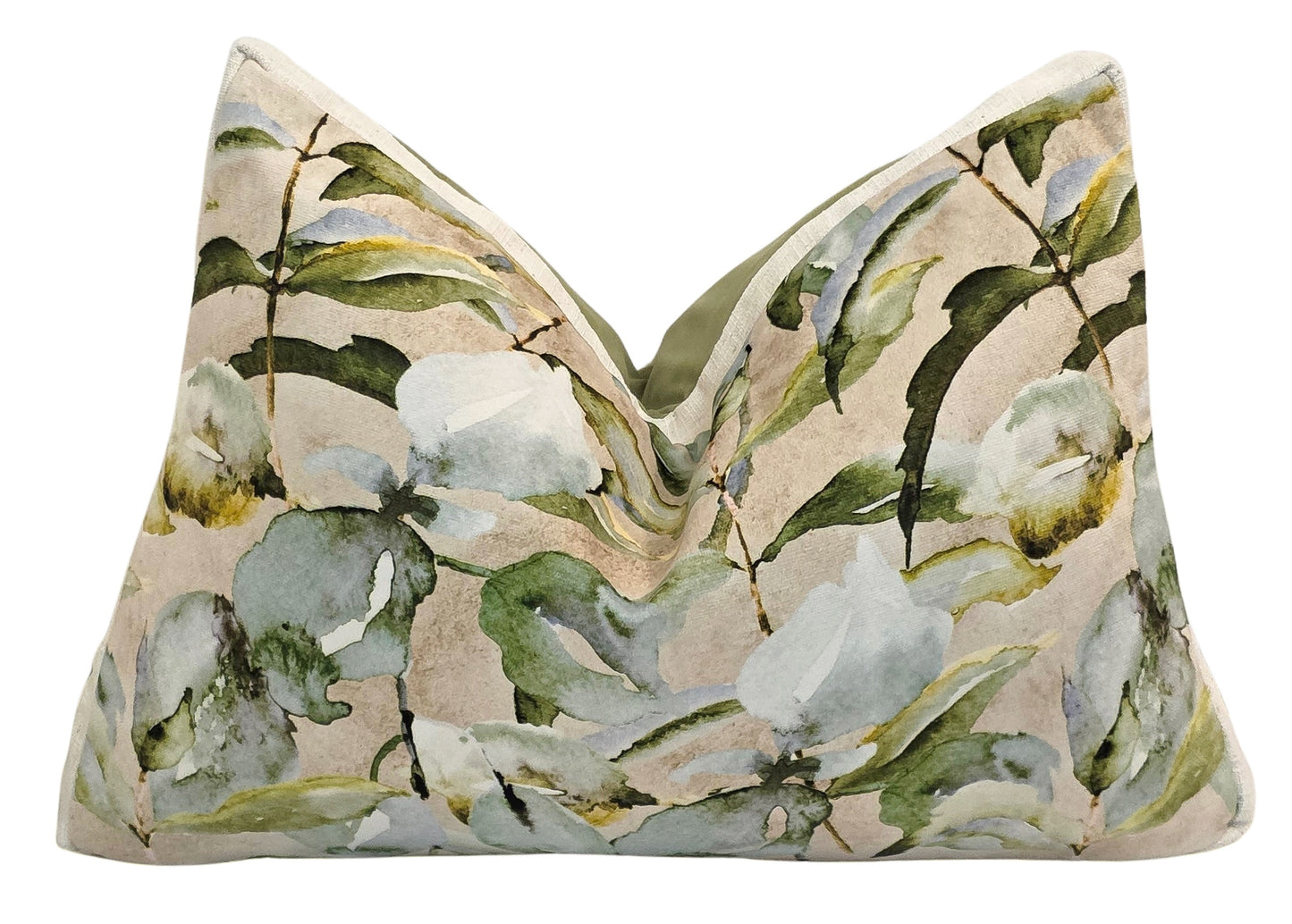 Rest is the Evidence of Faith at Work — Linen Boxed Botanical (35×50 cm) | Premium Duck Down Cushion