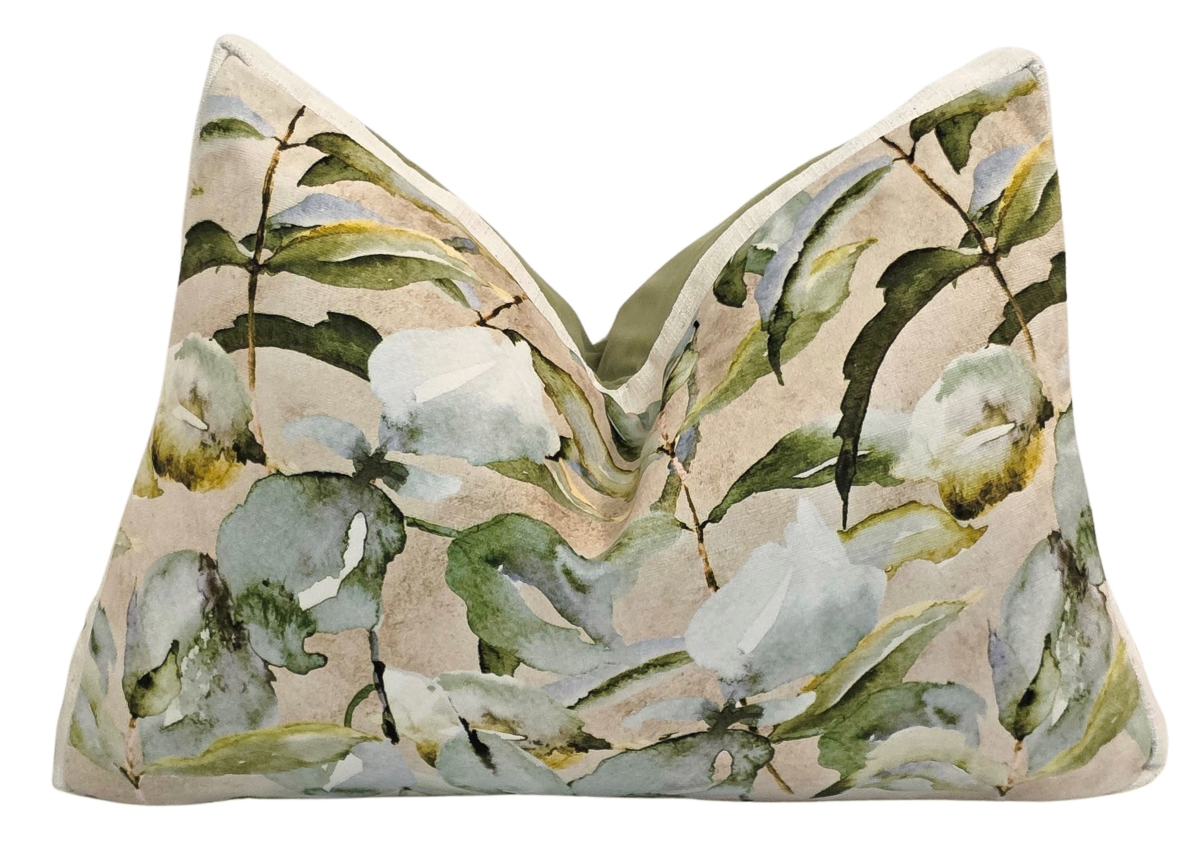 Rest is the Evidence of Faith at Work — Linen Boxed Botanical (35×50 cm) | Premium Duck Down Cushion